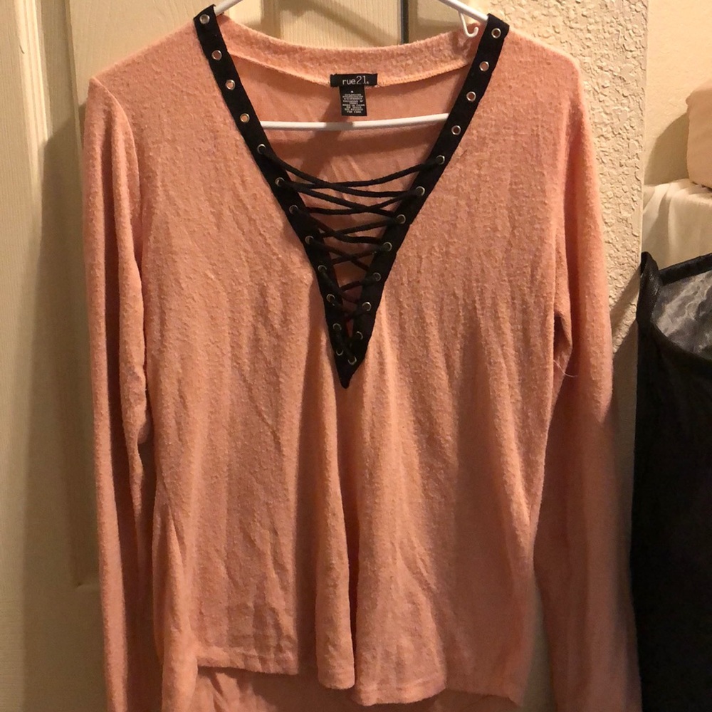 pink blouse